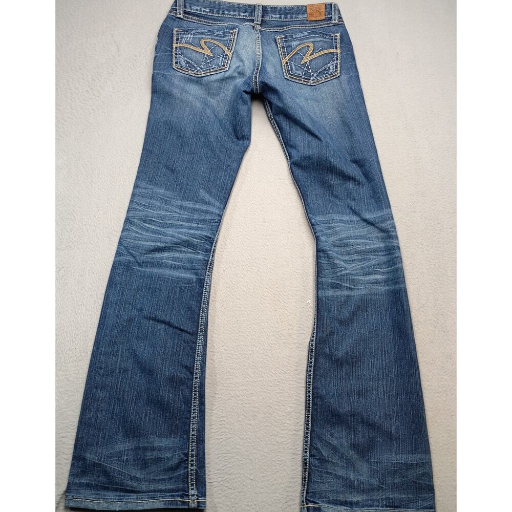 BKE Stella Jeans Women’s 28x33.5 Low Rise Bootcut Dark Wash Y2K Western tall - Picture 7 of 8
